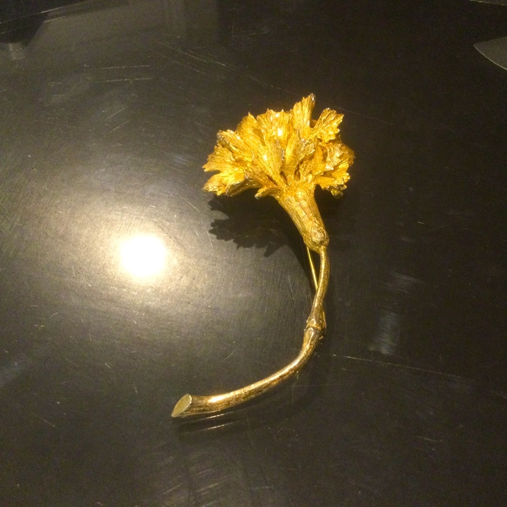 DeNicola Pin Brooch Vintage Pin SIGNED GoldTone De Nicola